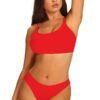 dwuczęściowy kostium kąpielowy red