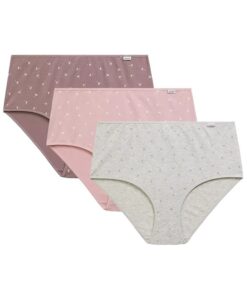 Figi damskie Majtki Atlantic Zestaw 3 szt. Róż szare