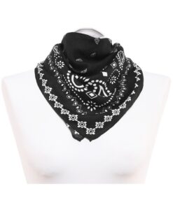 Alternative view of Elegancka Apaszka damska 70x70cm wzór czarna