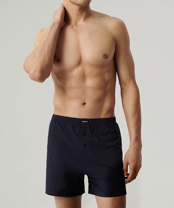 Bokserki Atlantic 2MBX-073 pakiet 2 sztuki granat niebieski - obrazek 2