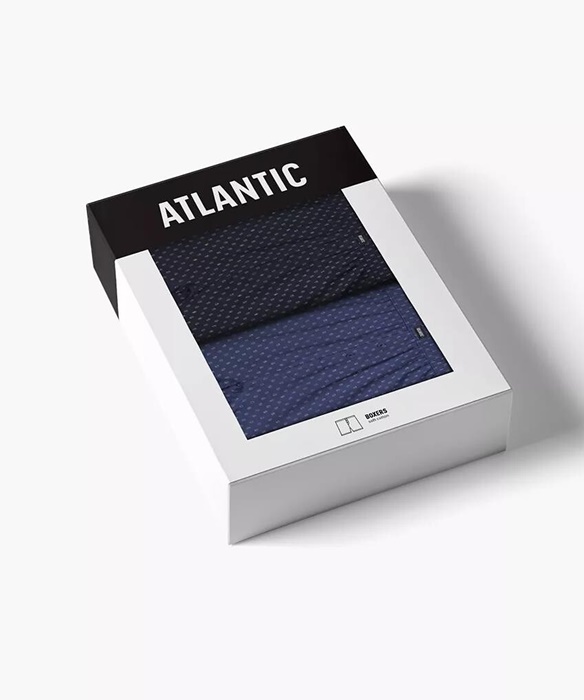 Bokserki Atlantic 2MBX-069 pakiet 2 sztuki granatowe - obrazek 4