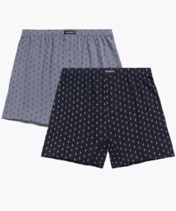 Bokserki Atlantic 2MBX-057 pakiet 2 sztuki czarny szary