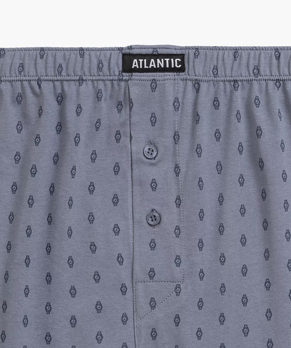 Bokserki Atlantic 2MBX-057 pakiet 2 sztuki czarny szary - obrazek 4