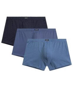 Bokserki Atlantic 3MH-212 pakiet 3 sztuki granat niebieski