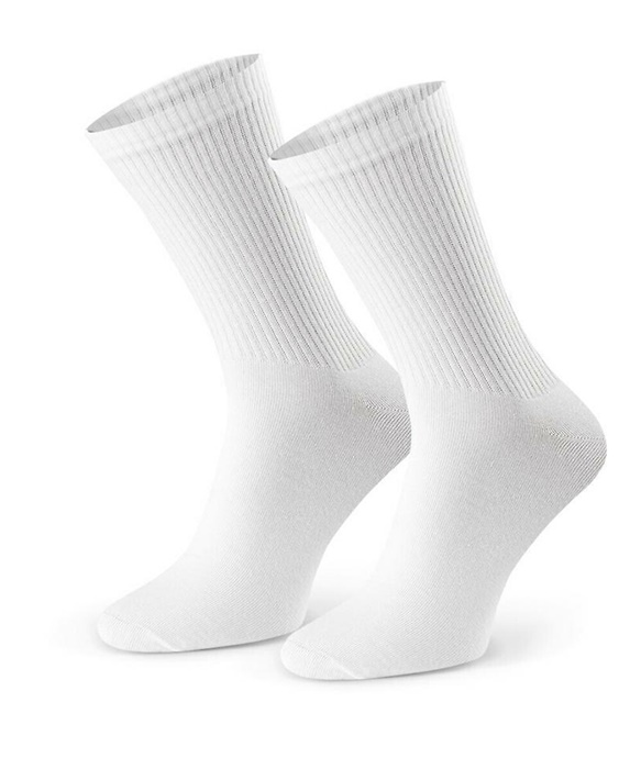 Skarpety męskie sportowe Bawełna gładka stopa Białe