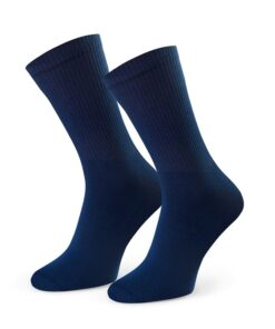 Skarpety męskie sportowe Bawełna gładka stopa granatowe