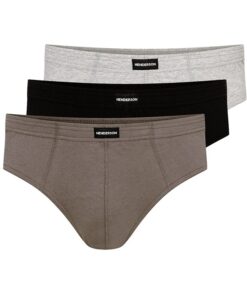 Slipy męskie Henderson 1446 K666 - 3 sztuki szary brązowy