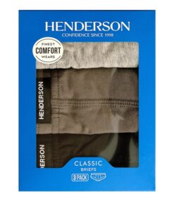 Alternative view of Slipy męskie Henderson 1446 K666 - 3 sztuki szary brązowy