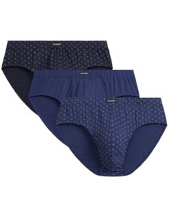 Slipy męskie Atlantic 3MP-188 zestaw 3 sztuki granatowe