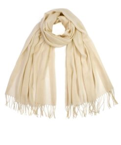 Cienki Szal damski Samadi 24414 jasny beżowy