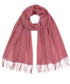 Cienki Szal damski Samadi 24414 pudrowy różowy