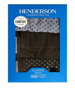 Alternative view of Slipy męskie Henderson 1446 K660 - 3 sztuki niebieskie wzorek