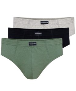 Slipy męskie Henderson 1446 K667 - 3 sztuki szary zielony