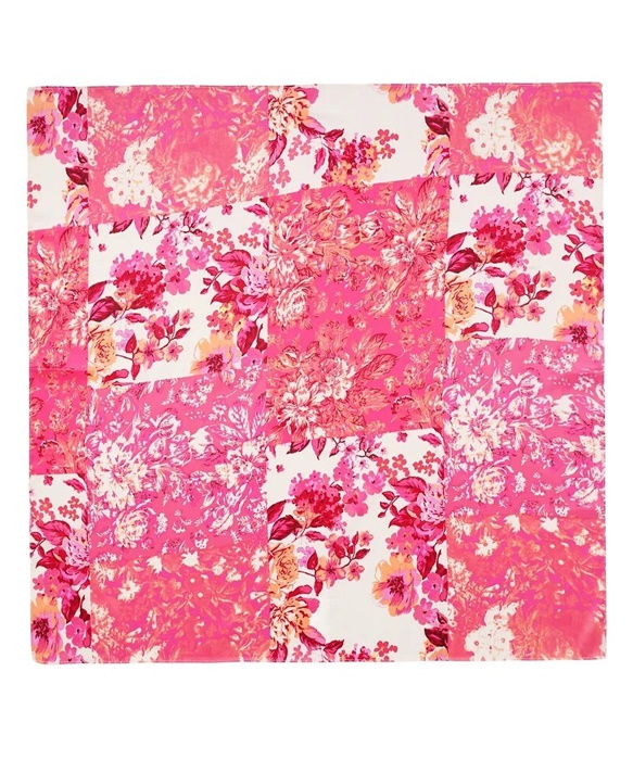 Elegancka Apaszka damska 70x70cm różowa - obrazek 3