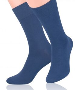 Skarpety męskie Bambusowe jedwabiste gładkie jeans