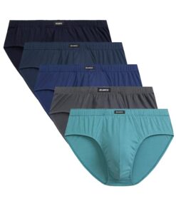 Slipy męskie Atlantic 5SMP-003 zielony niebieski Zestaw 5 sztuk