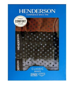 Alternative view of Slipy męskie Henderson 1446 K661 - 3 sztuki szaroniebieskie bordo