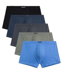 Bokserki Atlantic 5SMH-002 niebieski szary Zestaw 5 sztuk