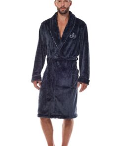 Alternative view of Szlafrok męski L&L 2453 Ready ciemny grafitowy szary