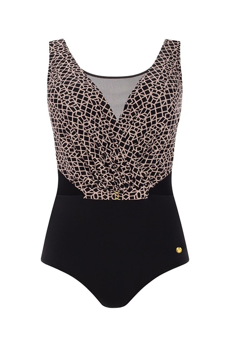 Elegancki Kostium kąpielowy Jednoczęściowy Luxe 10 czarny