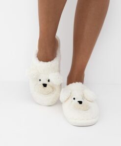 Alternative view of Wygodne Kapcie damskie Sensis Misie zakryte palce ecru