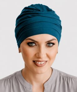Turban Kasia elegancki granat