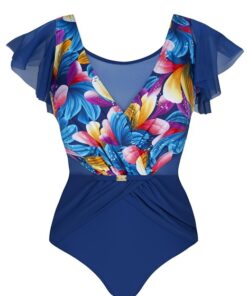 Alternative view of Elegancki Jednoczęściowy Kostium kąpielowy Goa 7 niebieski