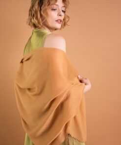 Alternative view of Cienki Szal damski Samadi 24414 ciemna zieleń