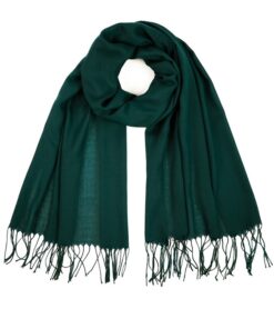 Cienki Szal damski Samadi 24414 ciemna zieleń
