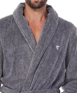 Alternative view of Szlafrok męski L&L 2451 Pegasus szary grafitowy