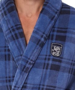 Alternative view of Szlafrok męski L&L 2455 Hero w niebieską kratę