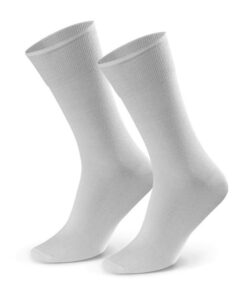 Skarpety męskie Bawełniane garniturowe gładkie popielate
