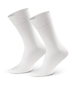 Skarpety męskie Bawełniane garniturowe gładkie białe