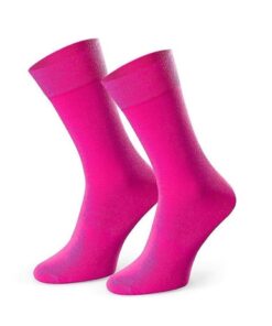 Skarpety męskie Bawełniane garniturowe gładkie różowe