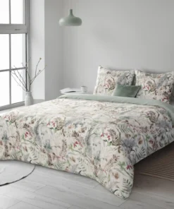 biało miętowa pościel