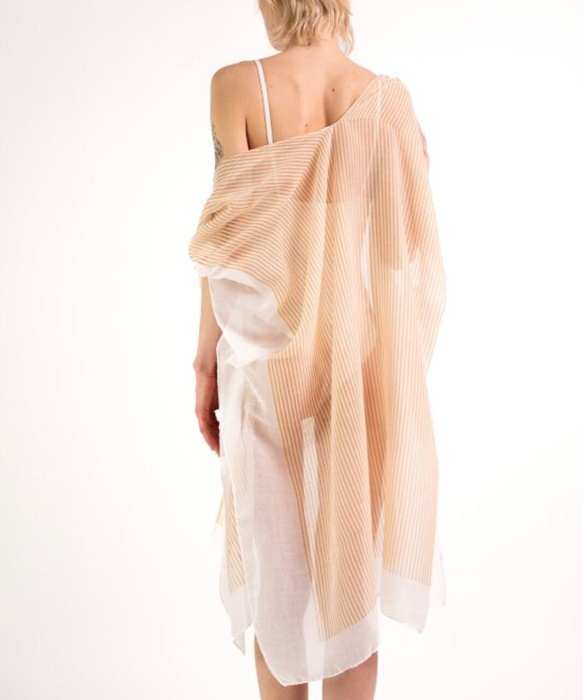 Lekkie Pareo tunika plażowa Art of Polo Cassidy 100% wiskoza beżowy