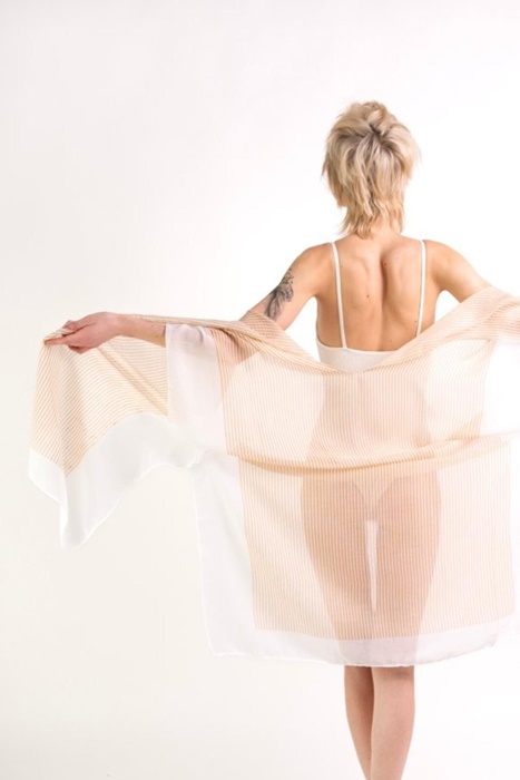 Lekkie Pareo tunika plażowa Art of Polo Cassidy 100% wiskoza beżowy - obrazek 6