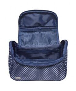 Alternative view of Kosmetyczka kuferek Granatowa w kropki