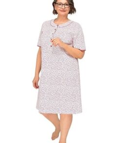 Alternative view of Koszula nocna dla babci Basia I 263 Martel rozpinana bordowa