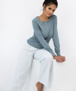 Alternative view of Piżama damska Sensis Janelle Premium długi rękaw morska