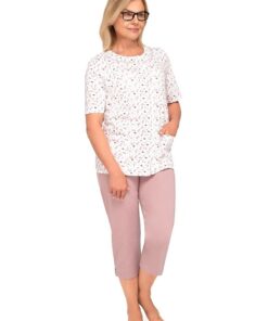 Alternative view of Piżama damska krótka Martel Maria I 200 rozpinana cappuccino