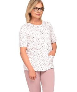 Piżama damska krótka Martel Maria I 200 rozpinana cappuccino