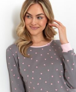 Alternative view of Koszula nocna Cana 493 długi rękaw Bawełna Premium grafitowa