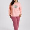 piżama damska plus size długa