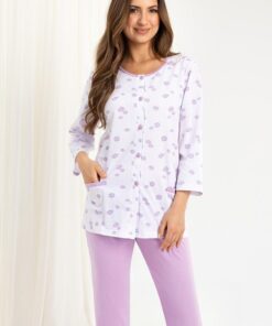 piżma damska do szpitala na guziki regina