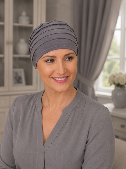 Turban Nadia grafitowy - obrazek 2