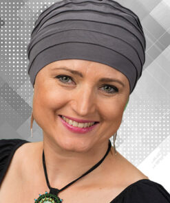 Turban Nadia grafitowy