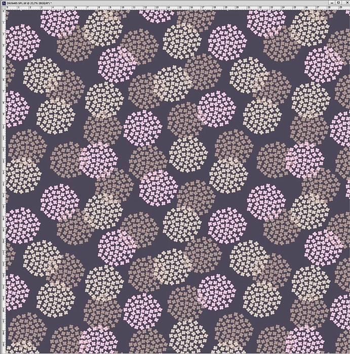 Szlafrok damski bawełniany na suwak Luna 390 Narzutka śliwkowy - obrazek 3