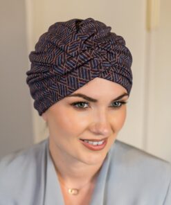 Żakardowy turban Roksana elegancki wzór