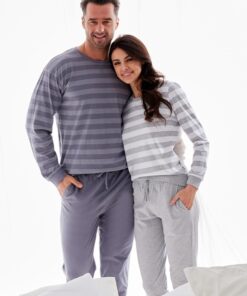 Alternative view of Piżama damska 634/30 Molly z długim rękawem szara